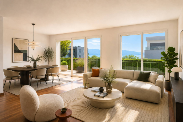 5,5-Zimmer-Familienapartment mit Seeblick