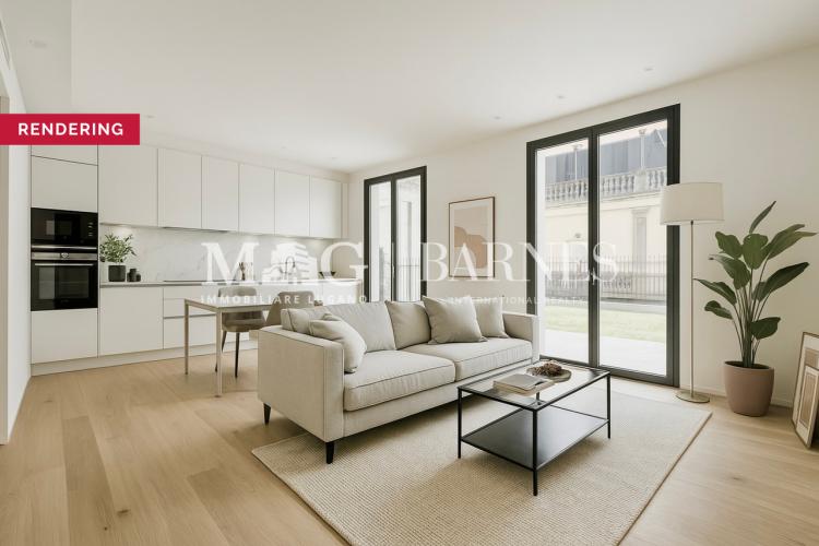 Lugano Centro : appartement de 3,5 pièces avec jardin près du lac