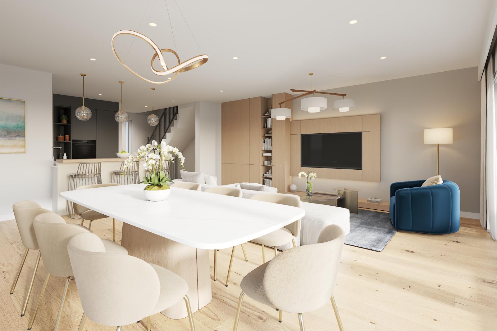 3 villas contemporaines au cœur d’un village paisible