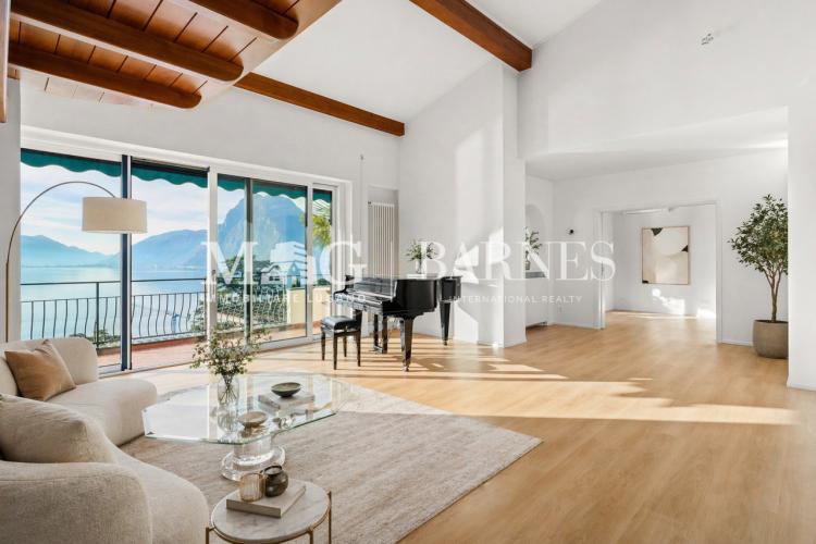 Lugano, Castagnola : Villa avec piscine et vue panoramique sur le lac