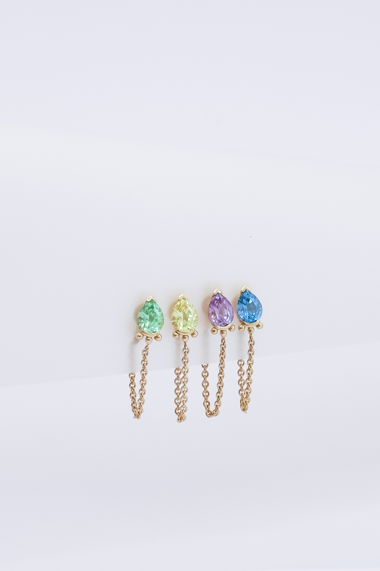 Boucles d'oreilles Edith Saphir