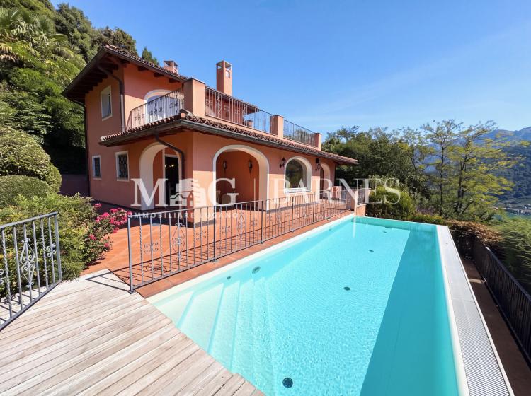 Vico Morcote : Villa de prestige avec vue sur le lac de Lugano