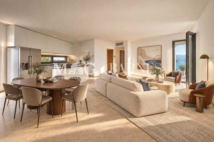 Lugano Centro : Nouveau 3.5 chambres avec terrasse, espace spa et vue sur le lac