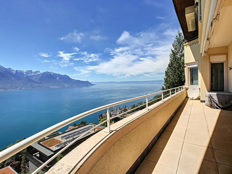 Coup de coeur ! GLION. Appartement de haut standing, avec vue spectaculaire sur le lac