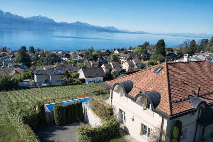 Exclusivité à Lutry – Villa de maître de 420 m2 avec vue lac panoramique