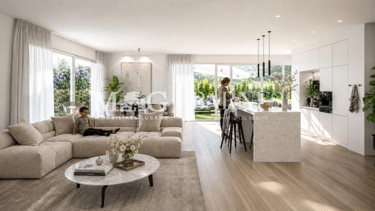 Collina d'Oro : Nouvel appartement de 4,5 pièces avec jardin privé