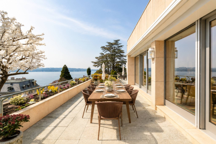 Magnifique appartement avec terrasse surplombant le lac