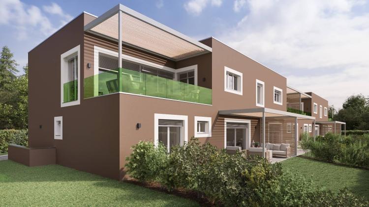 Lumineux 5 pièces en pignon avec jardin, en cours de construction