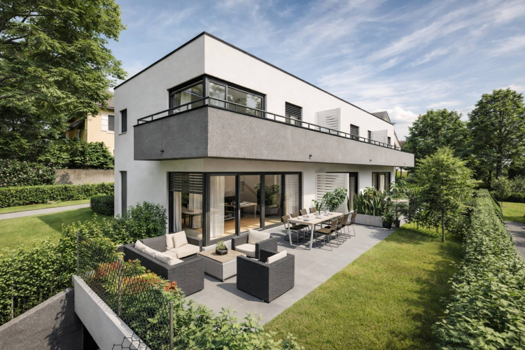 Neue HPE-Villa mit Dachterrasse und privatem Garten – Grundstück A