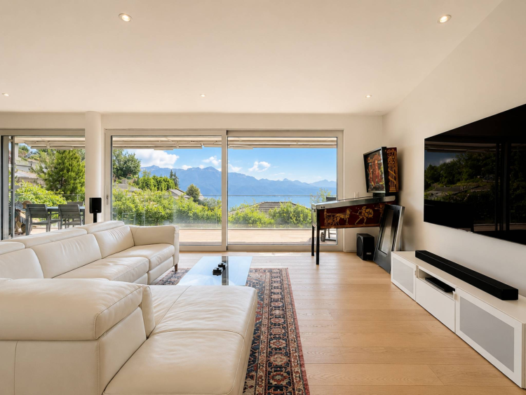Appartement contemporain au cœur du Lavaux, avec panorama sur le Léman 