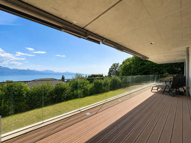 Appartement contemporain au cœur du Lavaux, avec panorama sur le Léman 