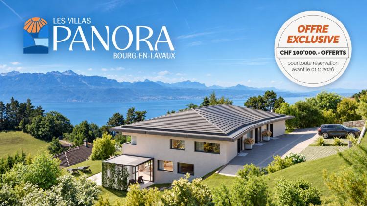 Trois villas de standing sur plans avec vue sur le lac
Villa B